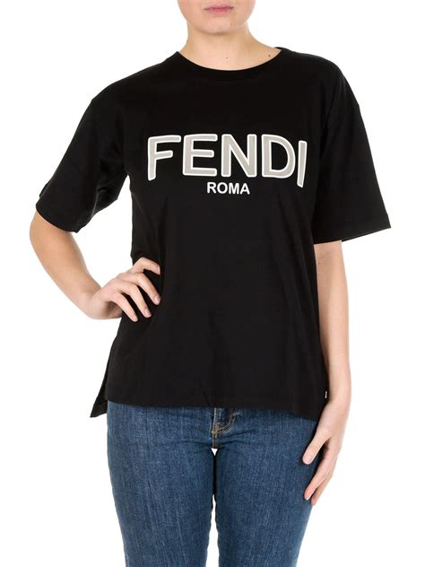 fendi logo shirt womens|fendi t shirt original.